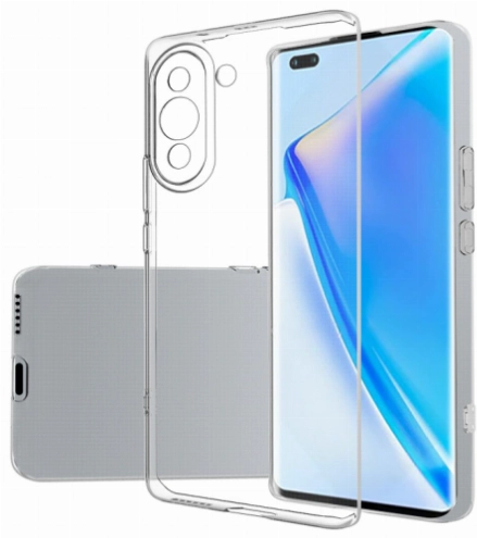 Huawei Nova 10 Kılıf Kamera Korumalı Esnek Silikon Kapak - Şeffaf