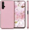 Huawei Nova 5T Kılıf İnce Soft Mat Renkli Esnek Silikon Kapak - Rose Gold