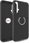 Huawei Nova 5T Kılıf Silikon İnce Mat Esnek Parmak İzi Bırakmayan Plex Kapak - Siyah