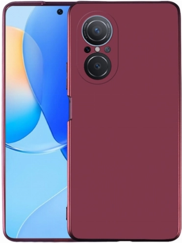 Huawei Nova 9 SE Kılıf İnce Soft Mat Renkli Esnek Silikon Kapak - Mürdüm