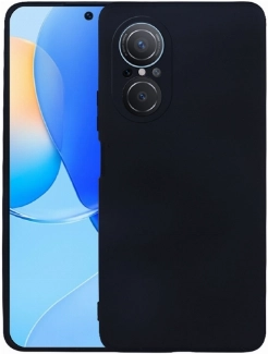 Huawei Nova 9 SE Kılıf İnce Soft Mat Renkli Esnek Silikon Kapak - Siyah