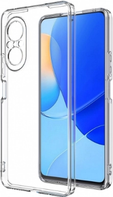 Huawei Nova 9 SE Kılıf Kamera Korumalı Esnek Silikon Kapak - Şeffaf