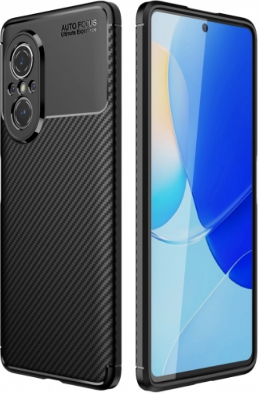 Huawei Nova 9 SE Kılıf Silikon Parmak İzi Bırakmayan Karbon Soft Negro Kapak - Siyah