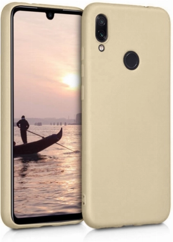 Huawei P Smart 2019 Kılıf İnce Soft Mat Renkli Esnek Silikon Kapak - Gold