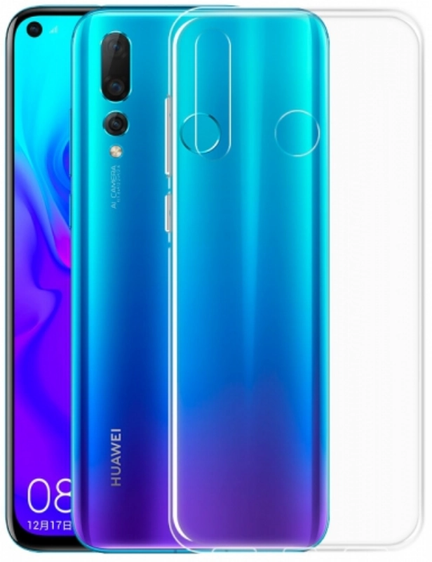 Huawei P Smart 2019 Kılıf Kamera Korumalı Esnek Silikon Kapak - Şeffaf