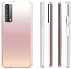 Huawei P Smart 2021 Kılıf Kamera Korumalı Esnek Silikon Kapak - Şeffaf