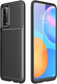 Huawei P Smart 2021 Kılıf Silikon Parmak İzi Bırakmayan Karbon Soft Negro Kapak - Siyah