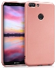 Huawei P Smart Kılıf İnce Soft Mat Renkli Esnek Silikon Kapak - Rose Gold