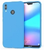 Huawei P20 Lite Kılıf İnce Soft Mat Renkli Esnek Silikon Kapak - Mavi