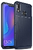 Huawei P20 Lite Kılıf Silikon Parmak İzi Bırakmayan Karbon Soft Negro Kapak - Lacivert