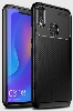 Huawei P20 Lite Kılıf Silikon Parmak İzi Bırakmayan Karbon Soft Negro Kapak - Siyah