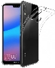 Huawei P20 Lite Kılıf Ultra İnce Kaliteli Esnek Silikon 0.2mm - Şeffaf