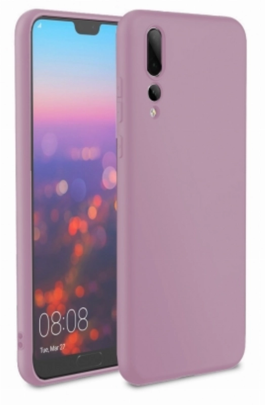 Huawei P20 Pro Kılıf İnce Soft Mat Renkli Esnek Silikon Kapak - Rose Gold