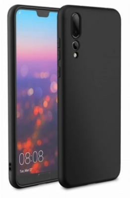 Huawei P20 Pro Kılıf İnce Soft Mat Renkli Esnek Silikon Kapak - Siyah