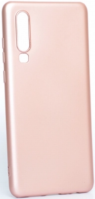 Huawei P30 Kılıf İnce Soft Mat Renkli Esnek Silikon Kapak - Rose Gold