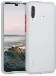 Huawei P30 Lite Kılıf Exlusive Arkası Mat Tam Koruma Darbe Emici - Beyaz