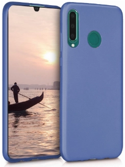 Huawei P30 Lite Kılıf İnce Soft Mat Renkli Esnek Silikon Kapak - Lacivert