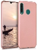 Huawei P30 Lite Kılıf İnce Soft Mat Renkli Esnek Silikon Kapak - Rose Gold