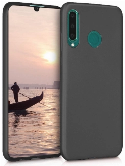 Huawei P30 Lite Kılıf İnce Soft Mat Renkli Esnek Silikon Kapak - Siyah