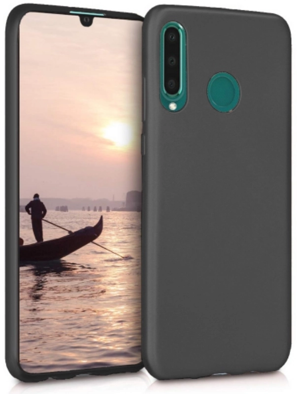 Huawei P30 Lite Kılıf İnce Soft Mat Renkli Esnek Silikon Kapak - Siyah