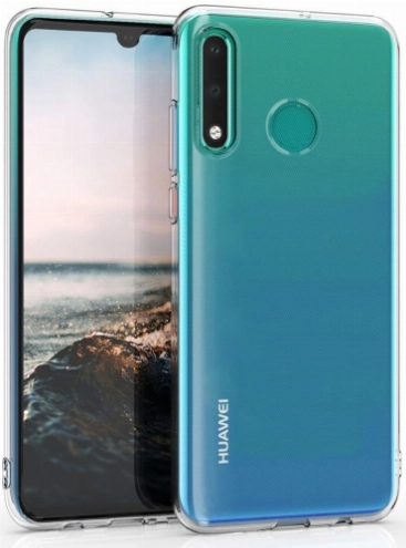 Huawei P30 Lite Kılıf Kamera Korumalı Esnek Silikon Kapak - Şeffaf