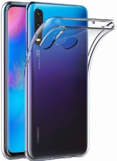 Huawei P30 Lite Kılıf Ultra İnce Kaliteli Esnek Silikon 0.2mm - Şeffaf