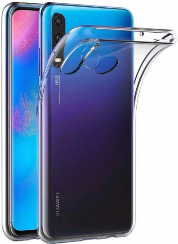 Huawei P30 Lite Kılıf Ultra İnce Kaliteli Esnek Silikon 0.2mm - Şeffaf