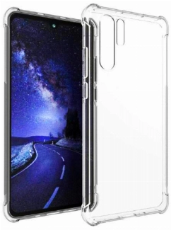 Huawei P30 Pro Kılıf Silikon Köşe Korumalı Airbag Darbe Emici Kapak - Şeffaf