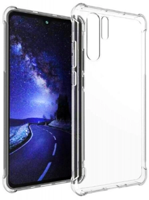 Huawei P30 Pro Kılıf Silikon Köşe Korumalı Airbag Darbe Emici Kapak - Şeffaf