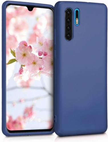 Huawei P30 Pro Kılıf İnce Soft Mat Renkli Esnek Silikon Kapak - Lacivert