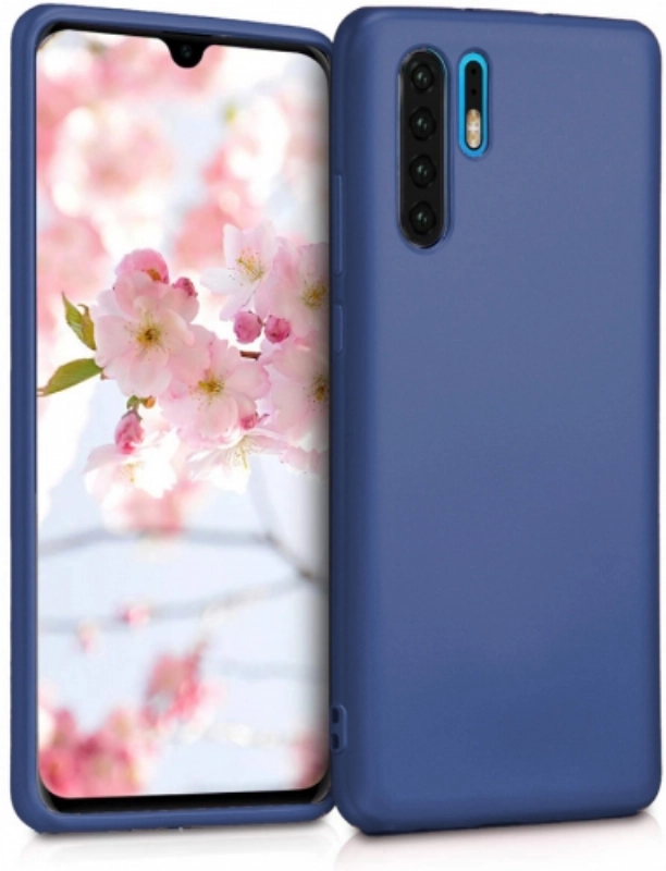 Huawei P30 Pro Kılıf İnce Soft Mat Renkli Esnek Silikon Kapak - Lacivert