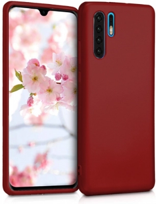 Huawei P30 Pro Kılıf İnce Soft Mat Renkli Esnek Silikon Kapak - Mürdüm