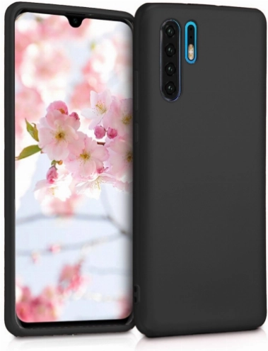 Huawei P30 Pro Kılıf İnce Soft Mat Renkli Esnek Silikon Kapak - Siyah