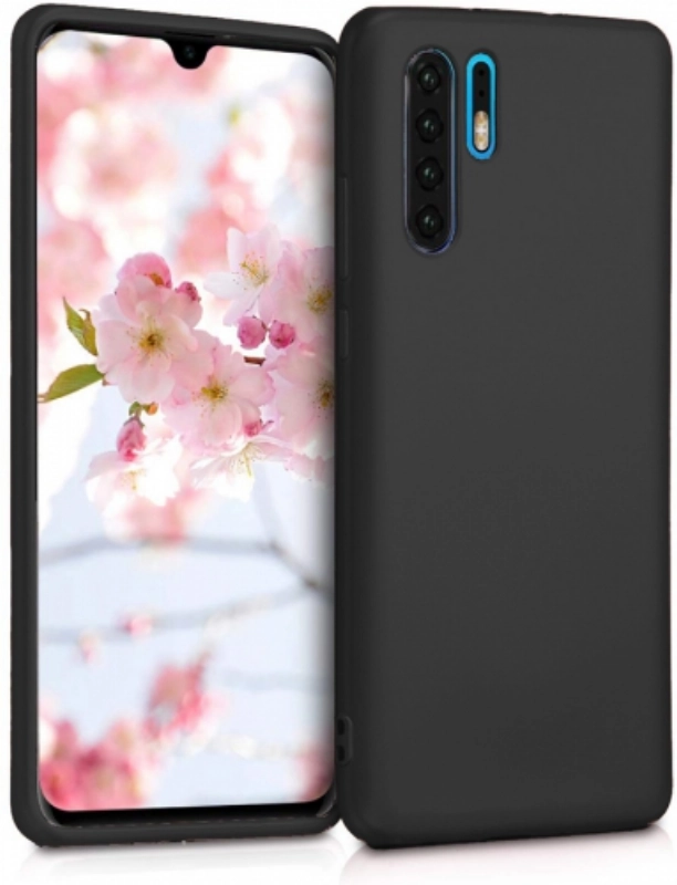 Huawei P30 Pro Kılıf İnce Soft Mat Renkli Esnek Silikon Kapak - Siyah