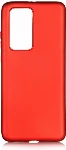 Huawei P40 Kılıf İnce Mat Esnek Silikon - Kırmızı