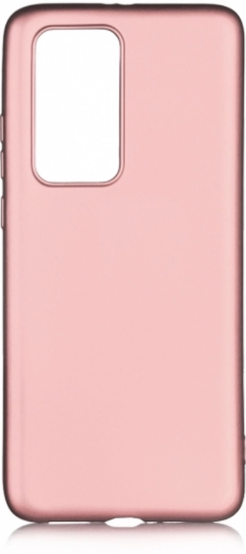 Huawei P40 Kılıf İnce Soft Mat Renkli Esnek Silikon Kapak - Rose Gold