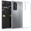 Huawei P40 Kılıf Kamera Korumalı Esnek Silikon Kapak - Şeffaf