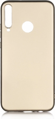 Huawei P40 Lite E Kılıf İnce Soft Mat Renkli Esnek Silikon Kapak - Gold