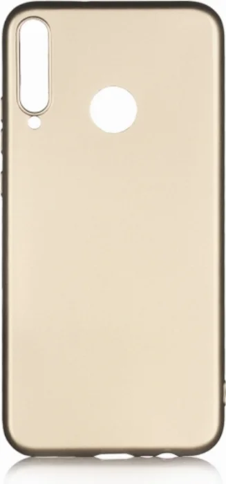 Huawei P40 Lite E Kılıf İnce Mat Esnek Silikon - Gold