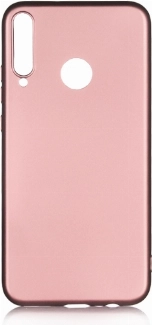 Huawei P40 Lite E Kılıf İnce Soft Mat Renkli Esnek Silikon Kapak - Rose Gold