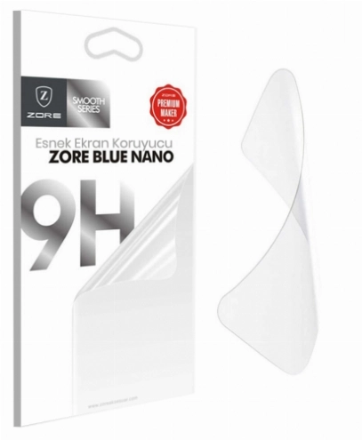 Huawei P40 Lite Ekran Koruyucu Blue Nano Esnek Film Kırılmaz - Şeffaf