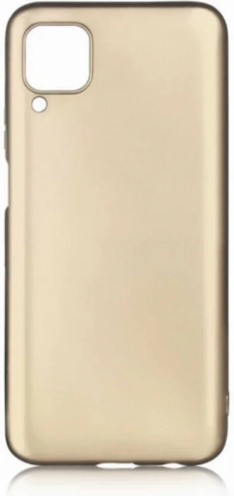 Huawei P40 Lite Kılıf İnce Mat Esnek Silikon - Gold
