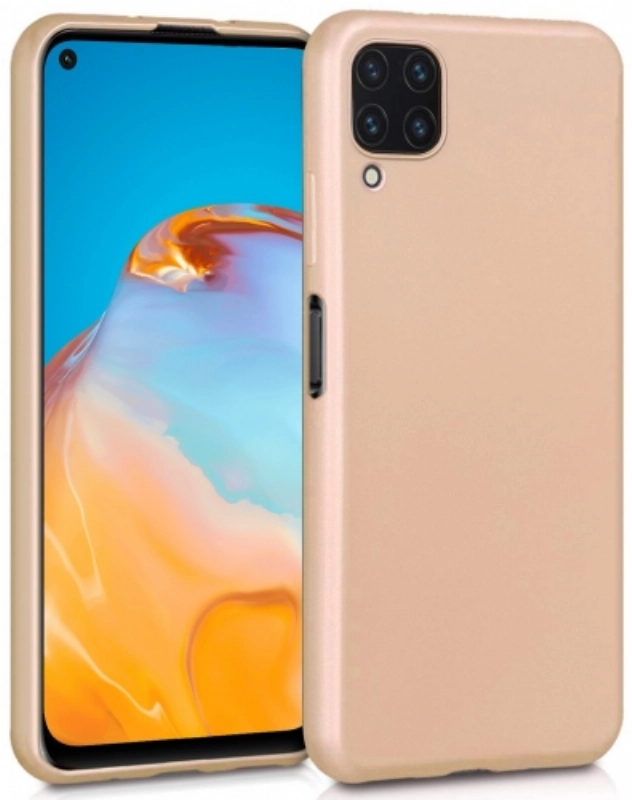 Huawei P40 Lite Kılıf İnce Soft Mat Renkli Esnek Silikon Kapak - Gold