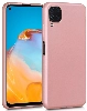 Huawei P40 Lite Kılıf İnce Soft Mat Renkli Esnek Silikon Kapak - Rose Gold