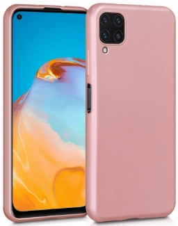 Huawei P40 Lite Kılıf İnce Soft Mat Renkli Esnek Silikon Kapak - Rose Gold