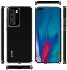 Huawei P40 Pro Kılıf Korumalı Kenarları Silikon Arkası Sert Coss Kapak  - Şeffaf