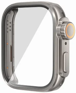 Huawei Watch Fit 3 to Apple Watch Ultra 49mm Kasa Dönüştürücü ve Ekran Koruyucu Zore Watch Gard 33 - Gümüş