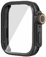 Huawei Watch Fit 3 to Apple Watch Ultra 49mm Kasa Dönüştürücü ve Ekran Koruyucu Zore Watch Gard 33 - Siyah
