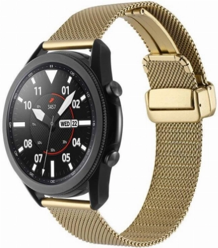 Huawei Watch GT 3 46mm Kordon Zore KRD-85 22mm Metal Kordon - Gold