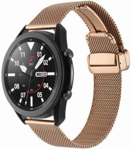 Huawei Watch GT 3 46mm Kordon Zore KRD-85 22mm Metal Kordon - Rose Gold